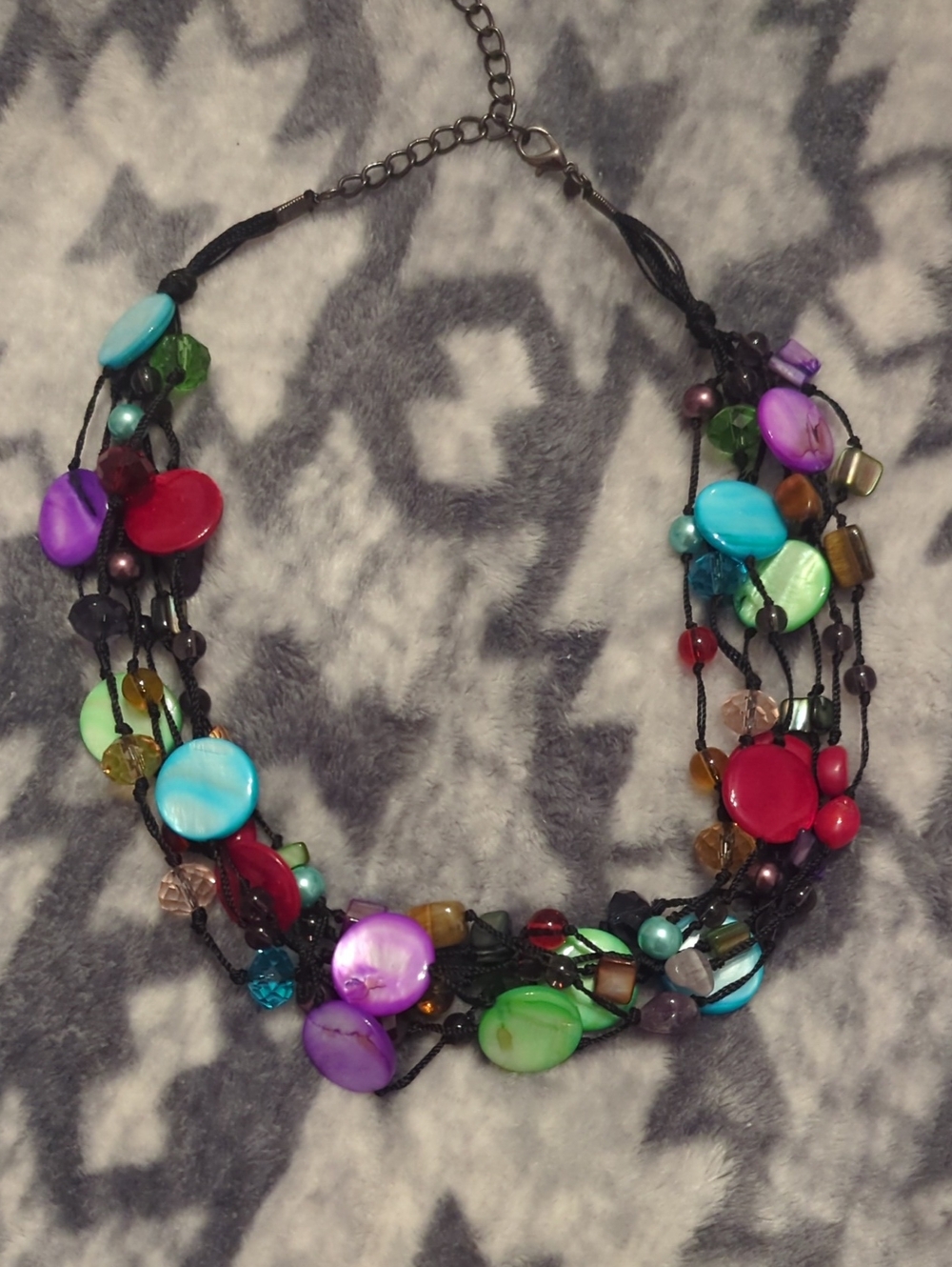 Premier Designs Multi-Color Beaded Statement Necklace